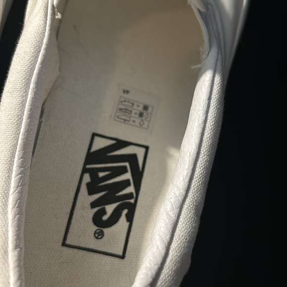 White Vans slip ons sz 8.5 men’s barely used - Picture 4 of 4